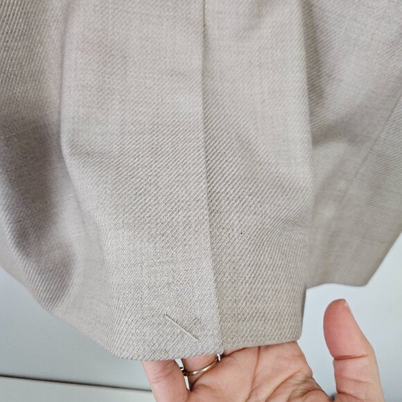 SOLD REISS Harriet Double Breasted Wool Blazer Sz 8 Beige Cream - Picture 9 of 13